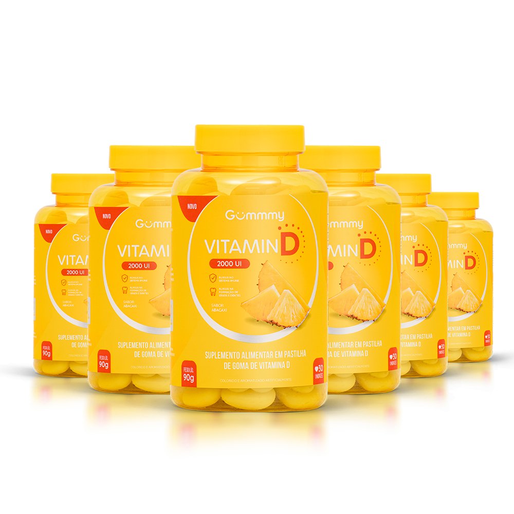 6 Gummy Vitamina D Abacaxi
