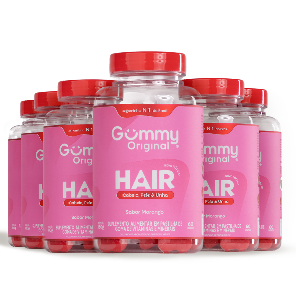 Gummy Hair® - Morango 180 g