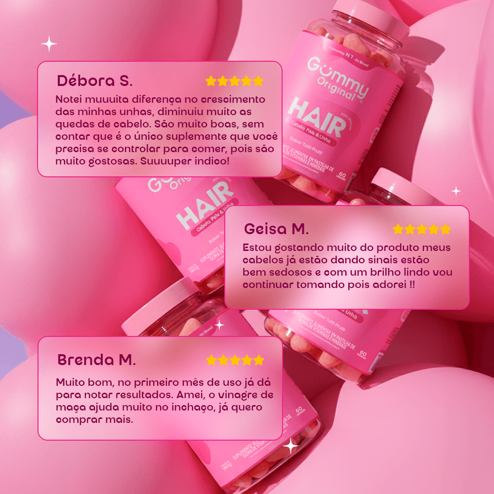 Kit Gummy® Trio Hair + Shampoo Magic