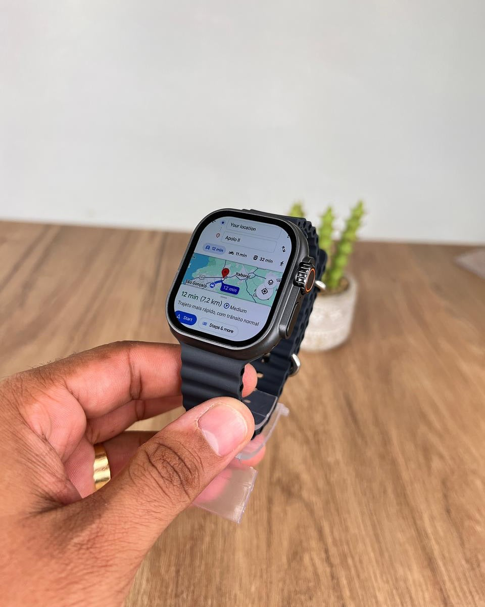 Smartwatch Triton Ultra AI 3 5G + BRINDES - Câmera 180°, Tela AMOLED, GPS e Wi-Fi