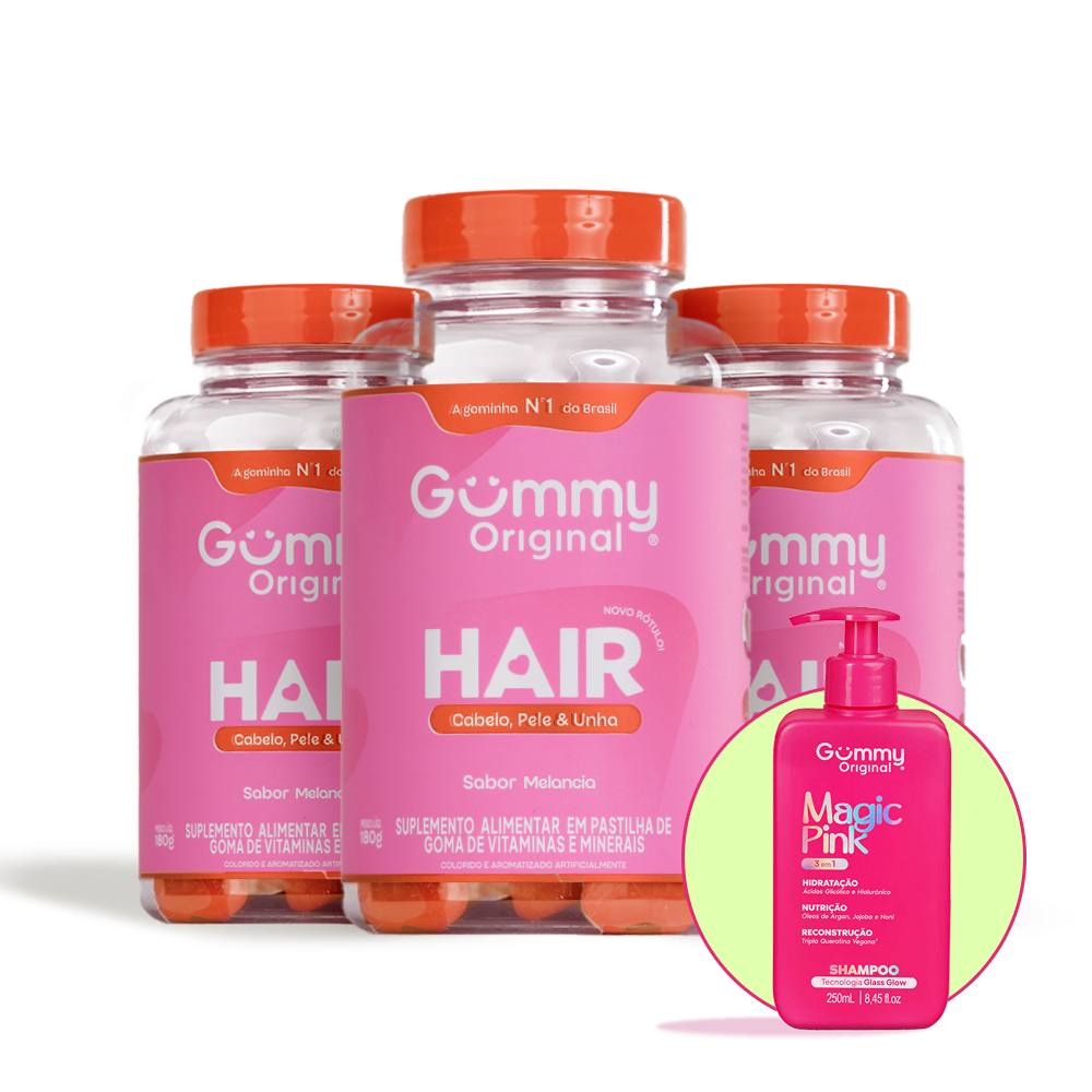 Kit Gummy® Trio Hair + Shampoo Magic
